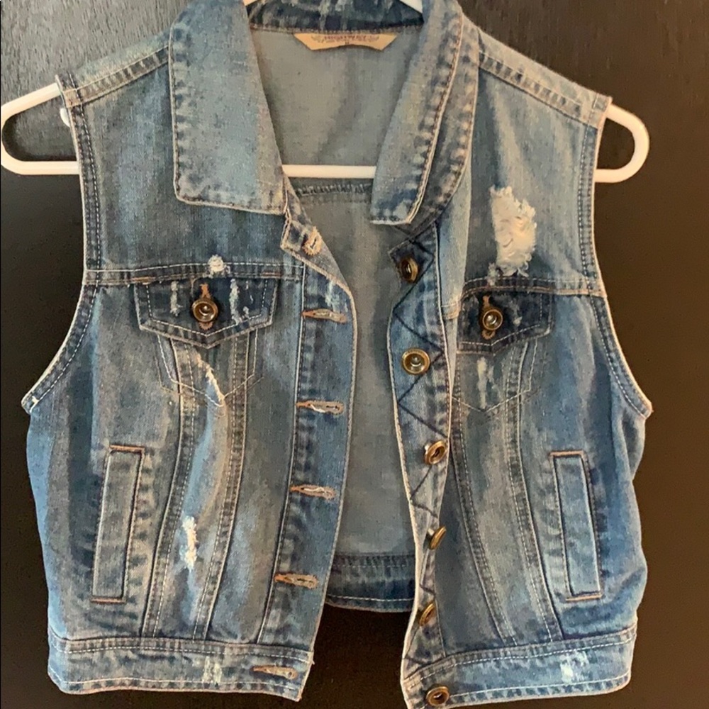 Vest jean jacket
